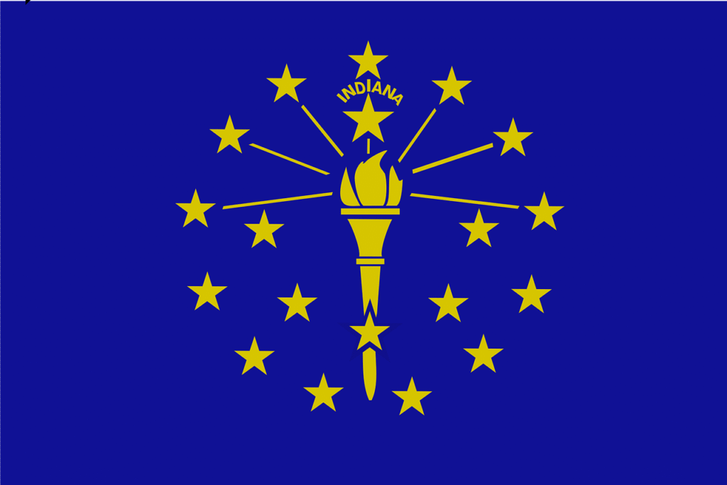 flag state indiana usa america 28580